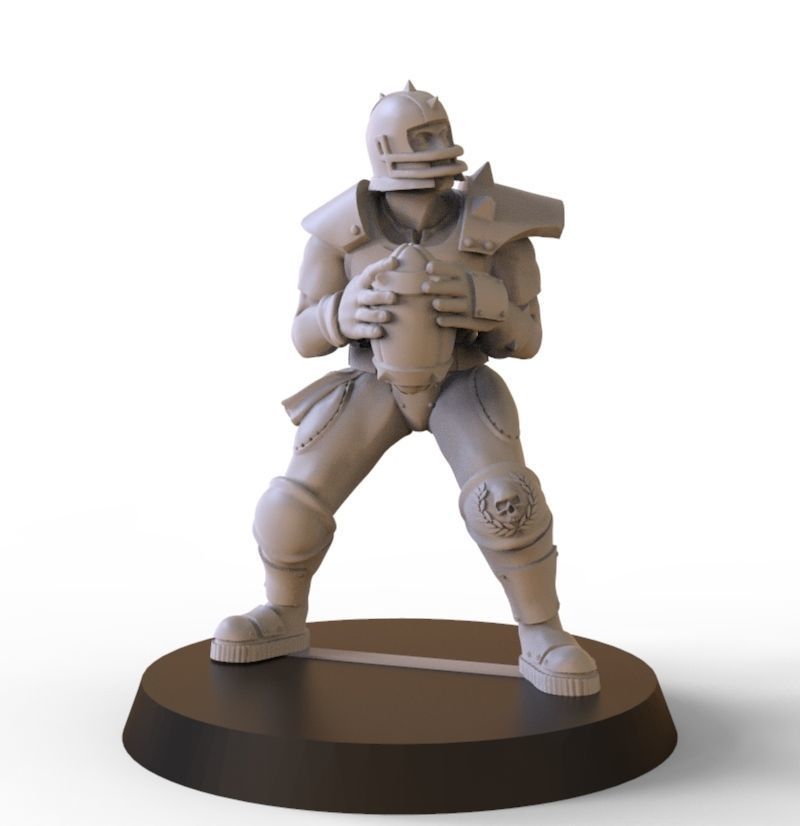 Human team 16 3D print model_4