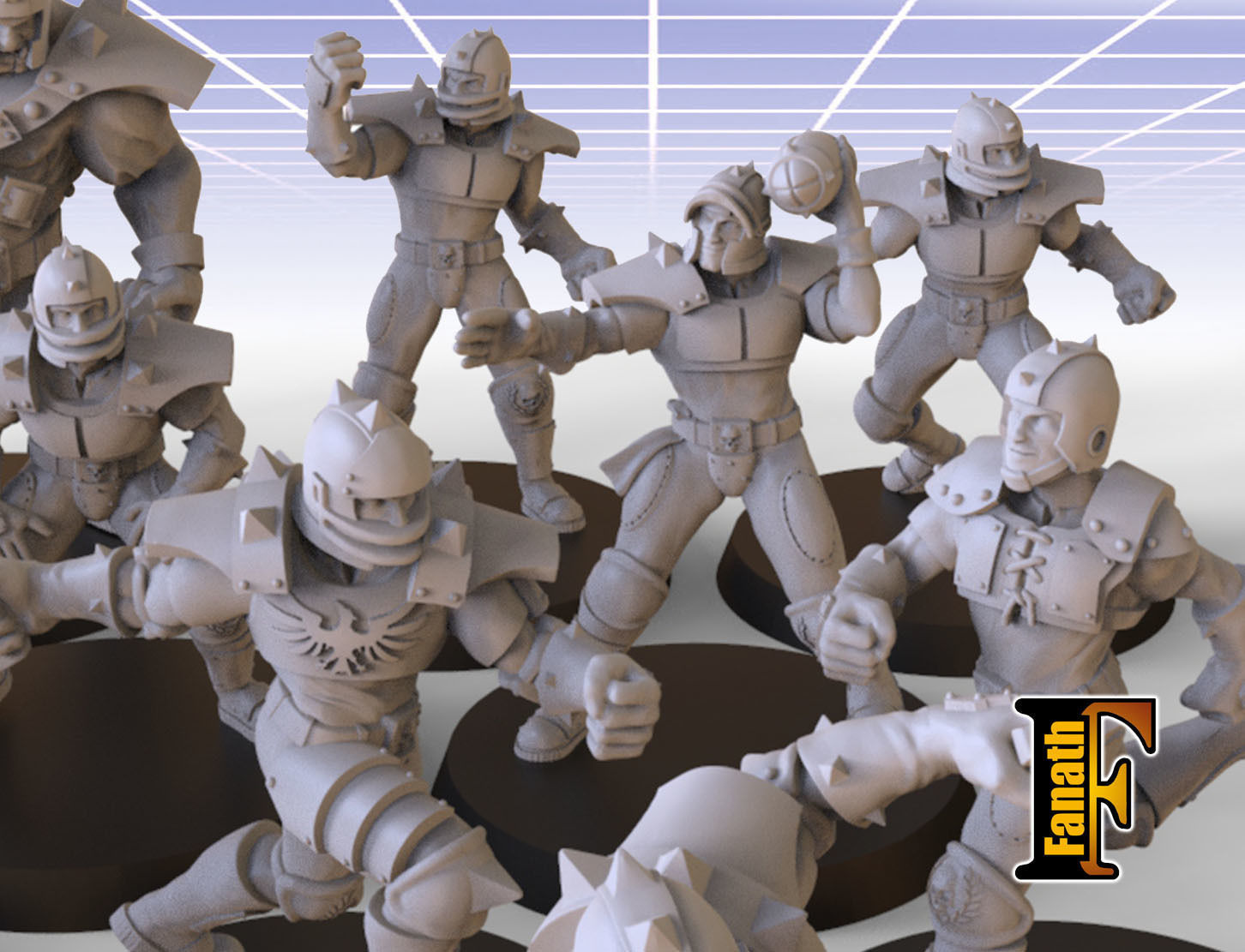 Human team 16 3D print model_2