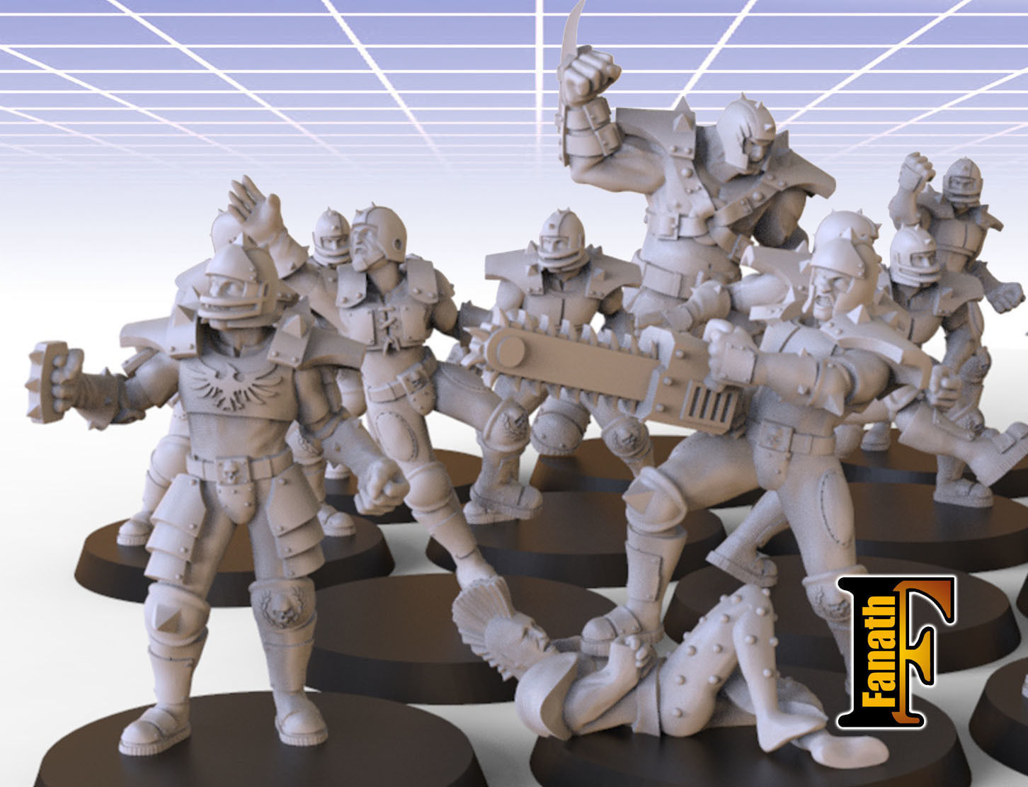 Human team 16 3D print model_1