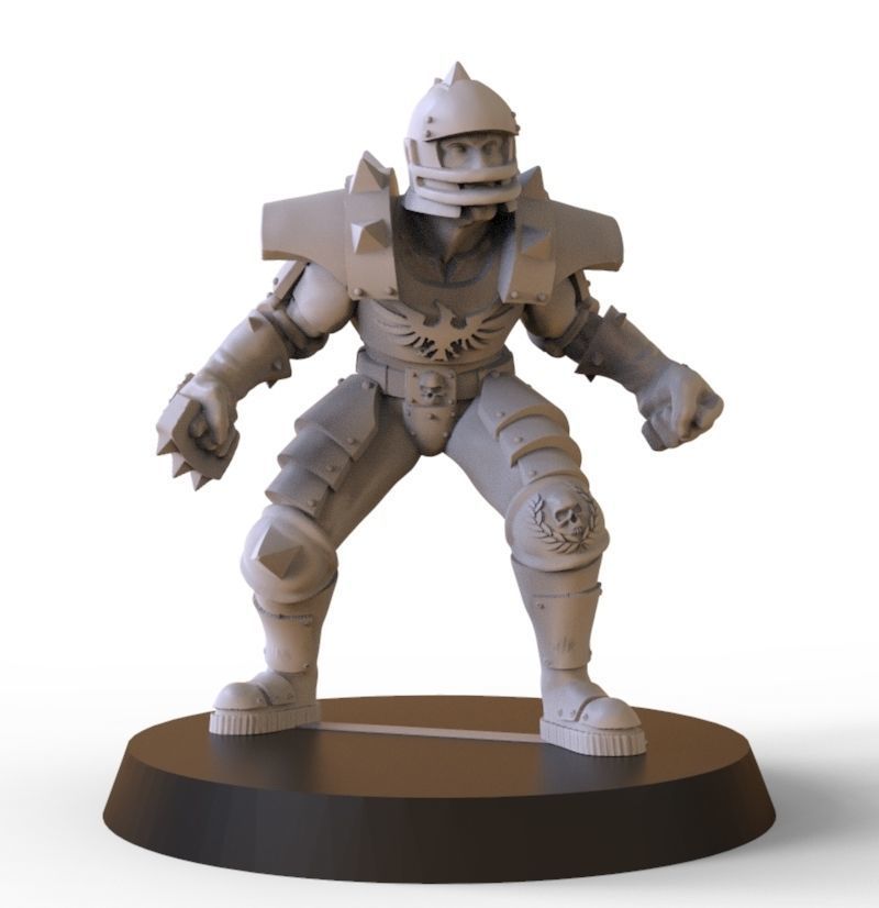 Human team 16 3D print model_7