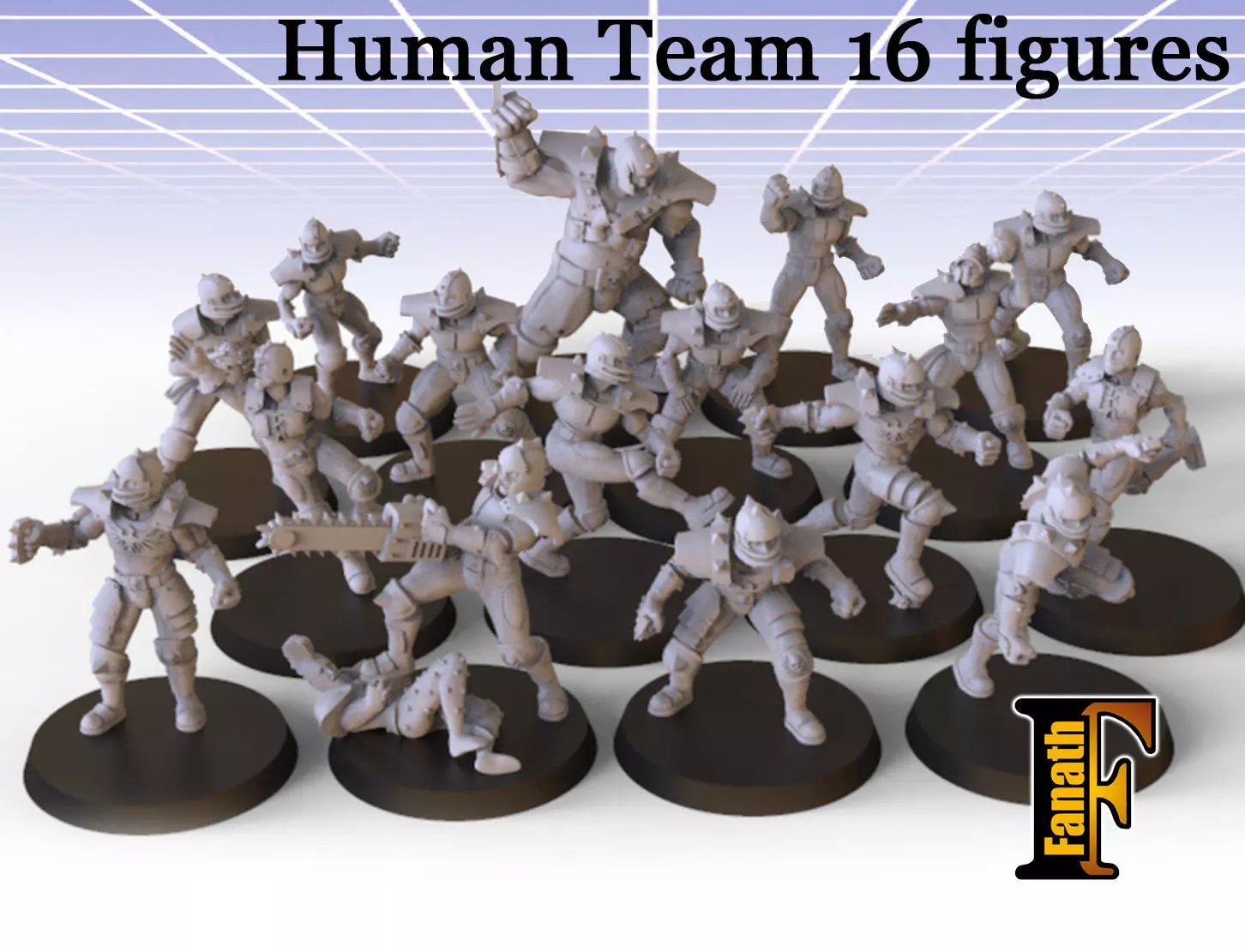 Human team 16 3D print model_0