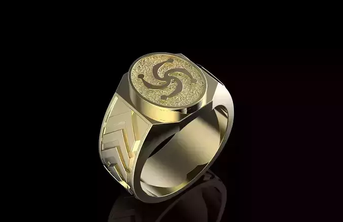 Jewelry Ring with Slavic Symbol