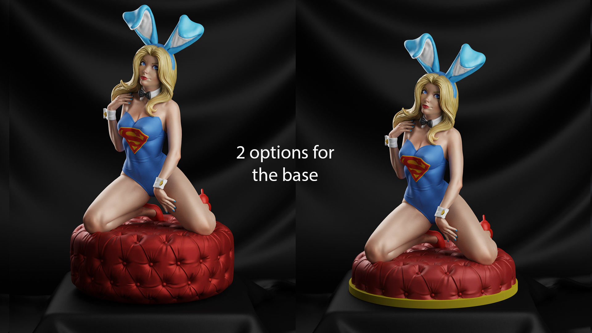 Bunny Supergirl - 3d printing 3D print model_2