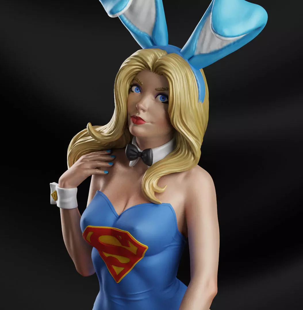 Bunny Supergirl - 3d printing 3D print model_0