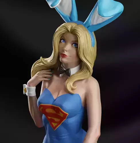Bunny Supergirl - 3d printing