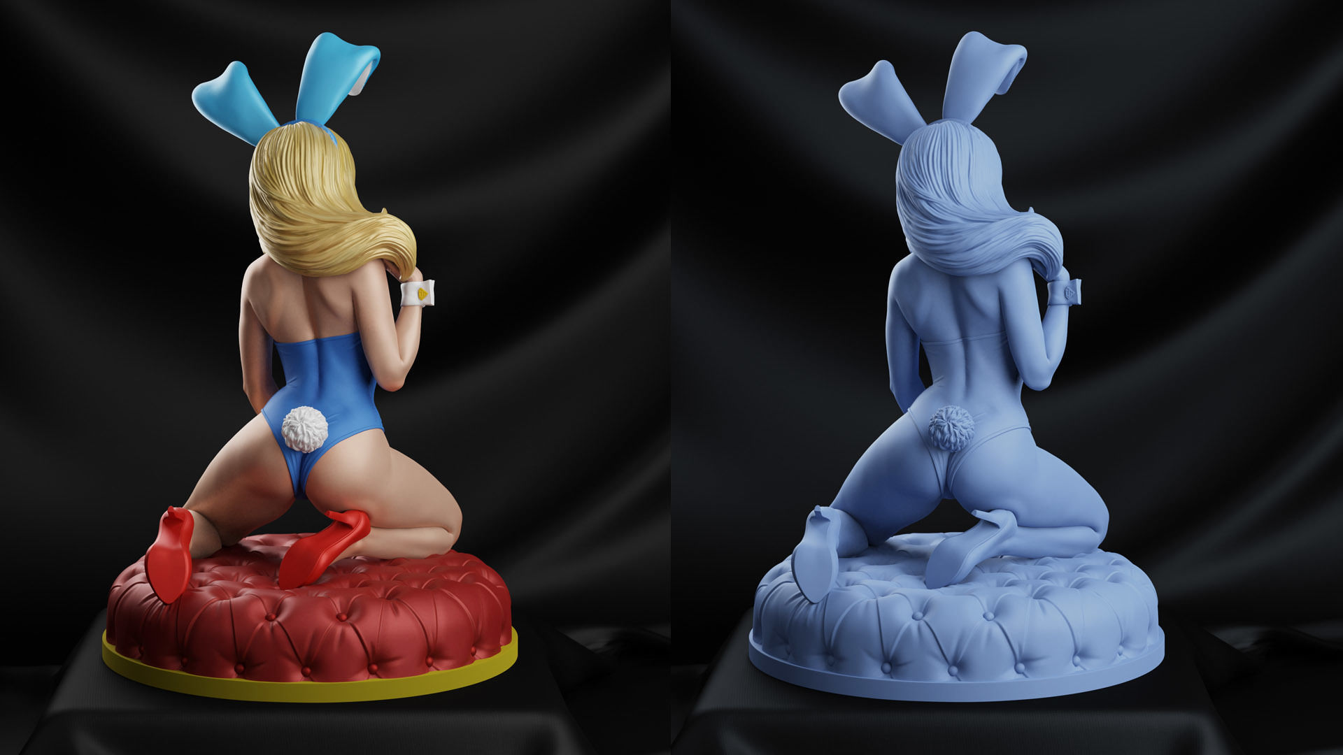 Bunny Supergirl - 3d printing 3D print model_4