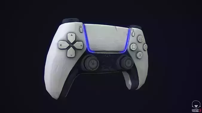 Stylized Dualsense controller  Low-poly 3D model