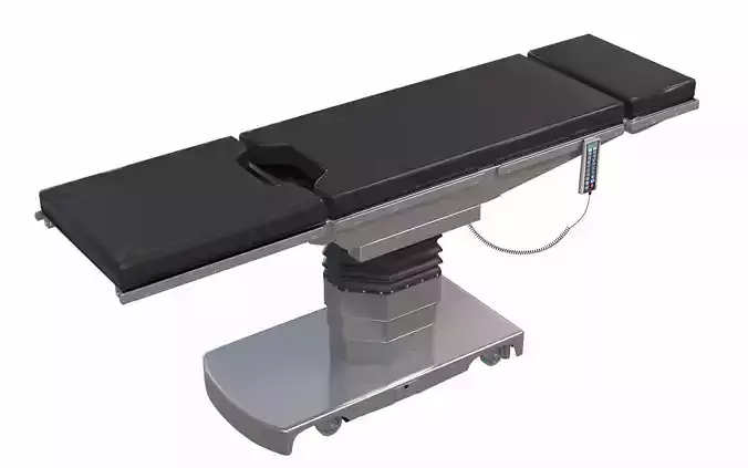 Surgical Bed Low-poly 3D model
