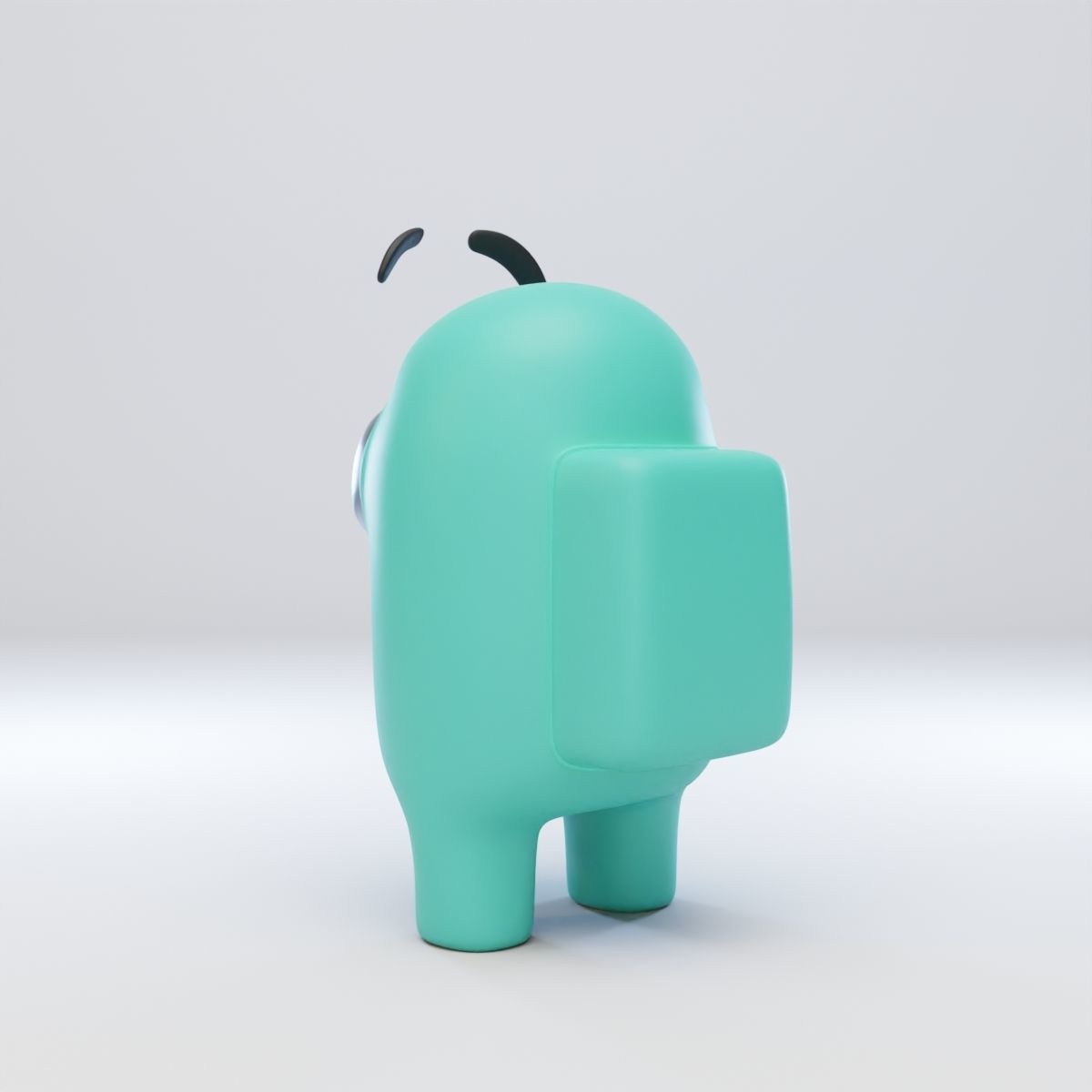 Among Us Eyebrows Character  3D model_4