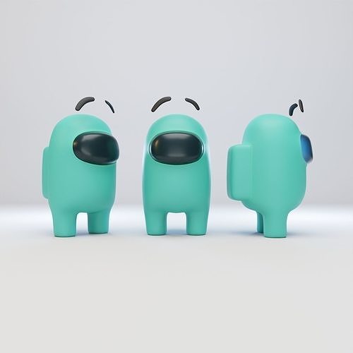 Among Us Eyebrows Character  3D model