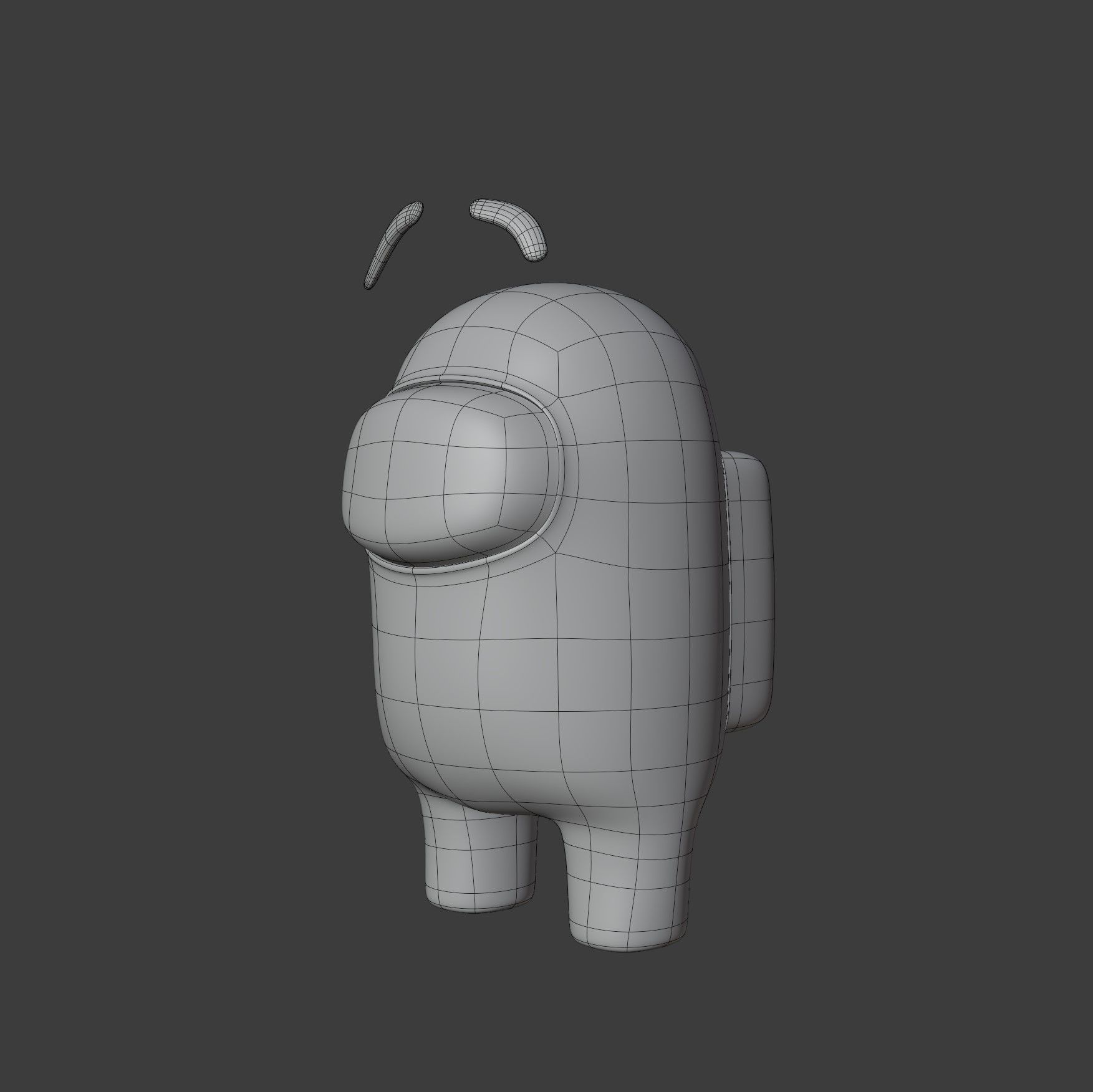 Among Us Eyebrows Character  3D model_10