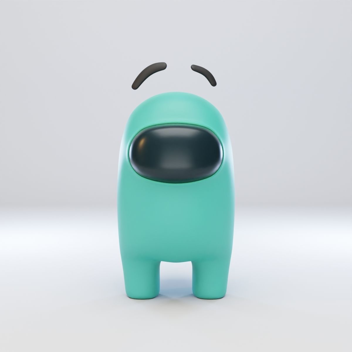 Among Us Eyebrows Character  3D model_1