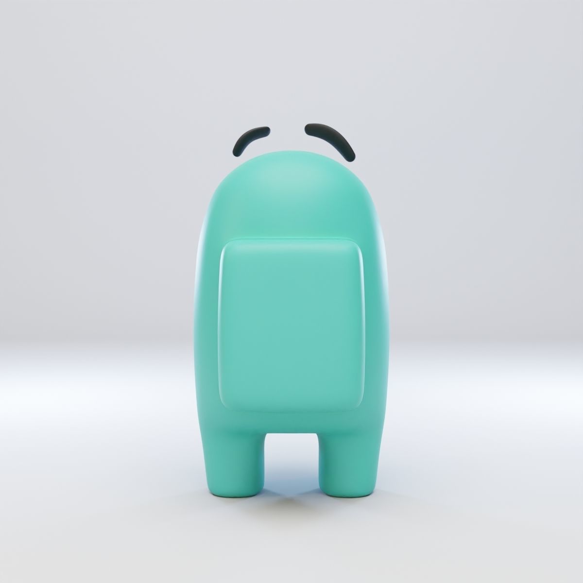 Among Us Eyebrows Character  3D model_5