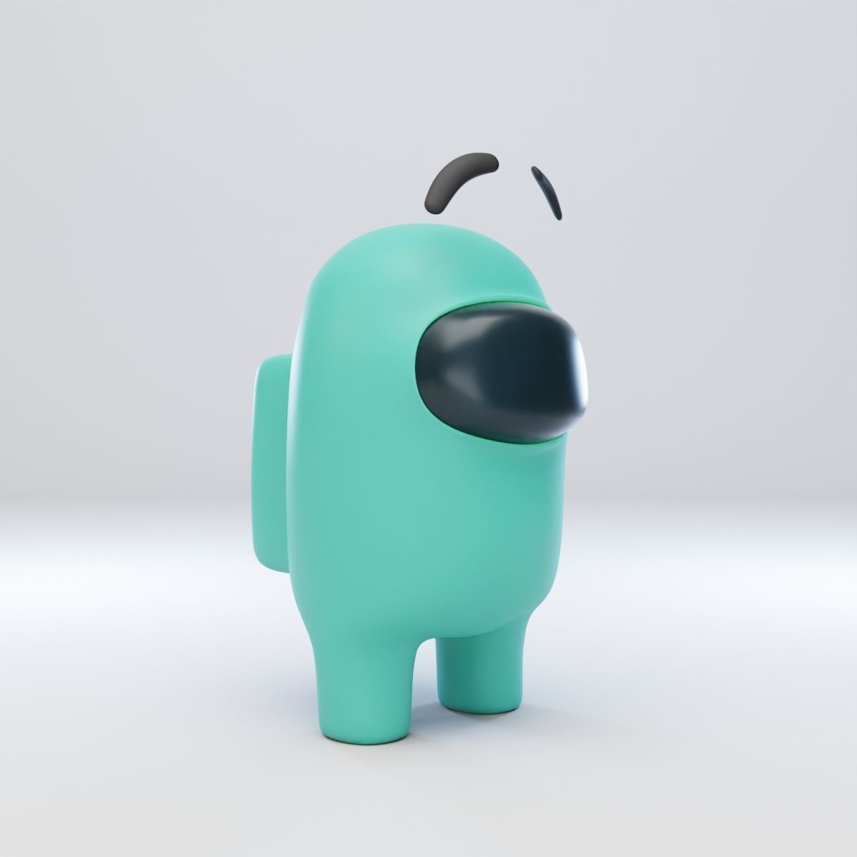 Among Us Eyebrows Character  3D model_8