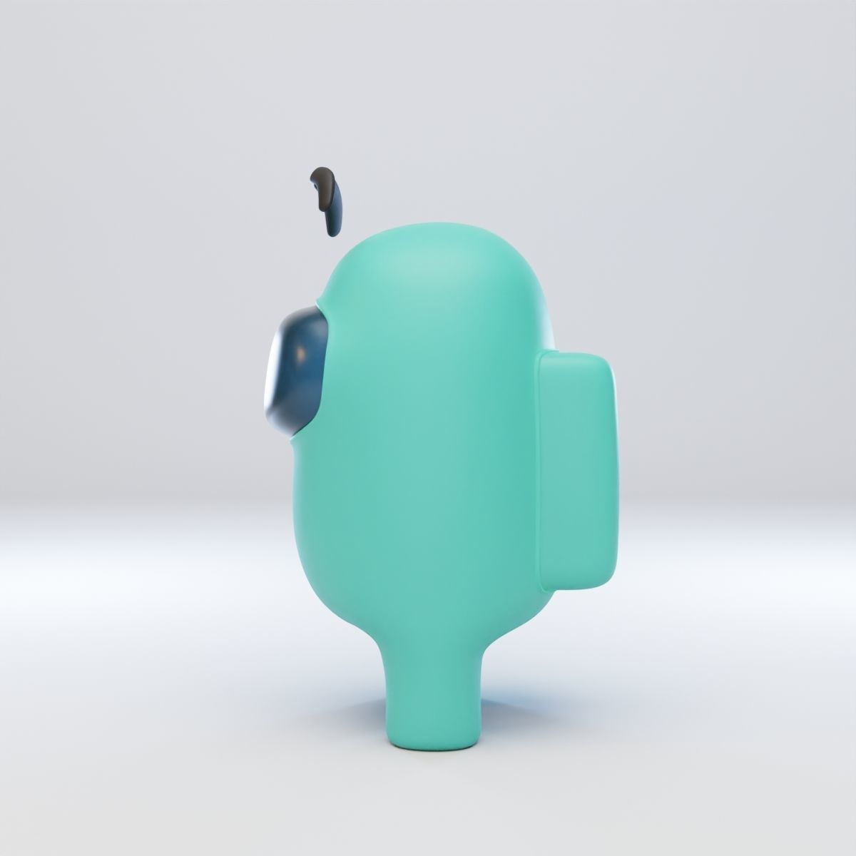 Among Us Eyebrows Character  3D model_3