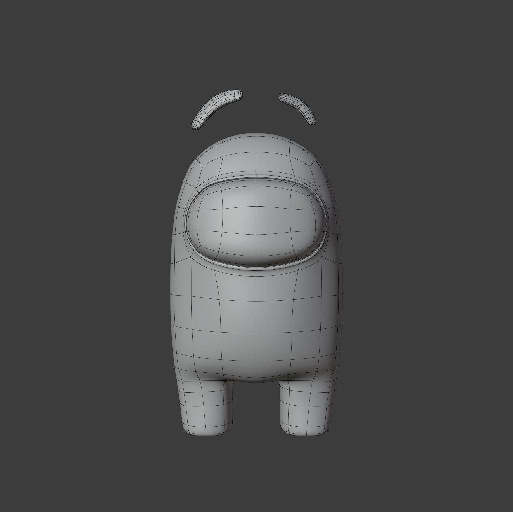 Among Us Eyebrows Character  3D model_9