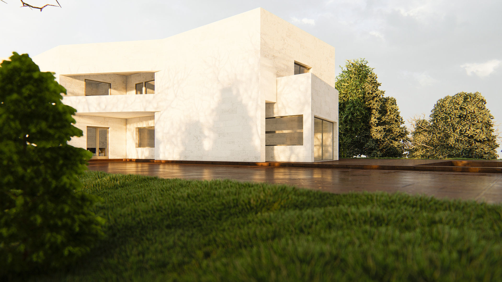 Hill House Lumion best Effect Low-poly 3D model_1