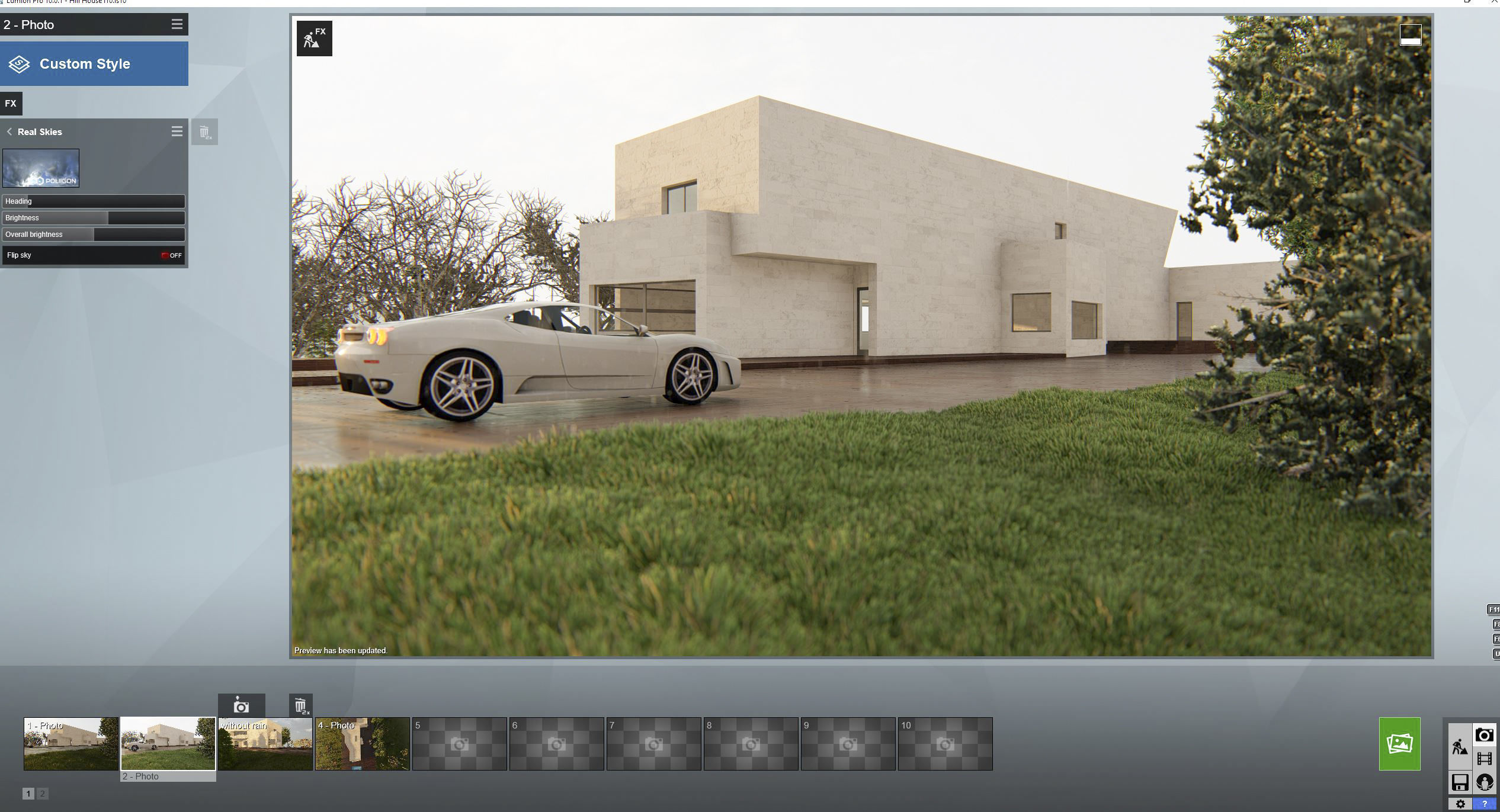 Hill House Lumion best Effect Low-poly 3D model_3