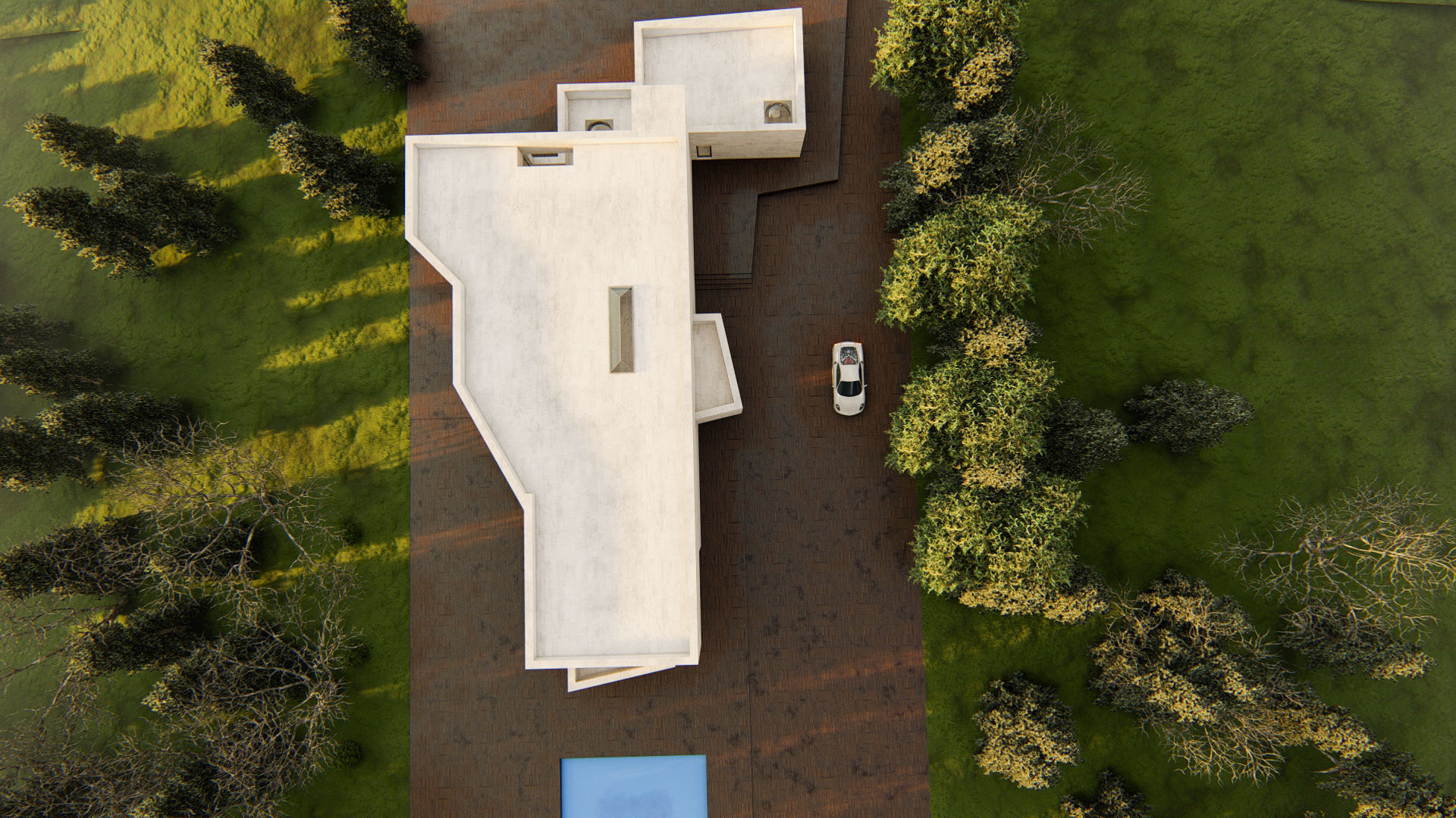 Hill House Lumion best Effect Low-poly 3D model_2