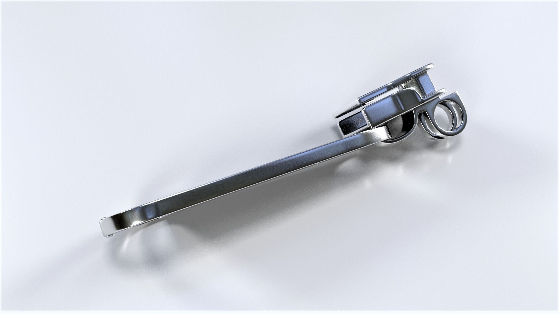 Zipper Puller with Slider 004 Free low-poly 3D model_4