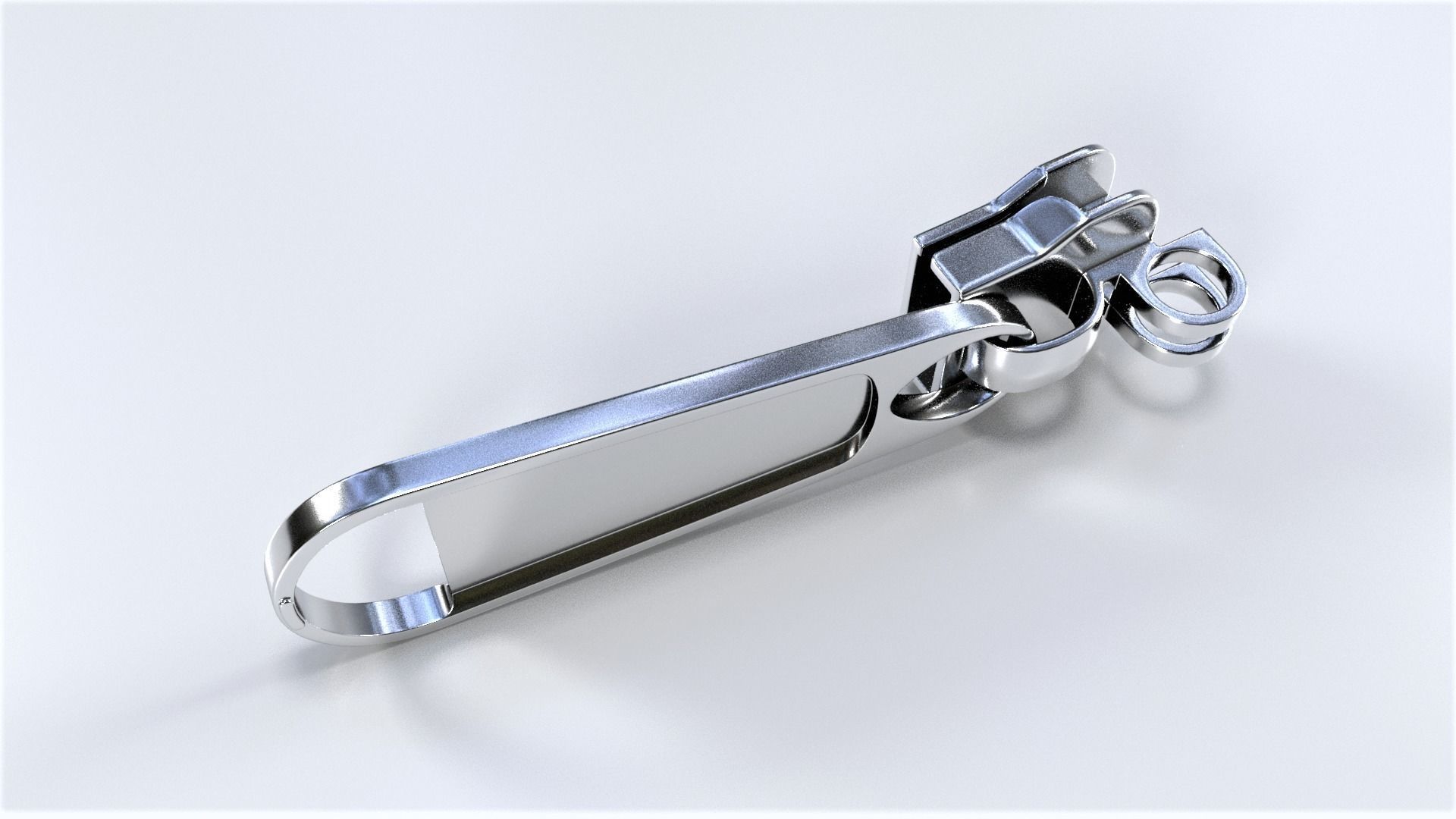 Zipper Puller with Slider 004 Free low-poly 3D model_5