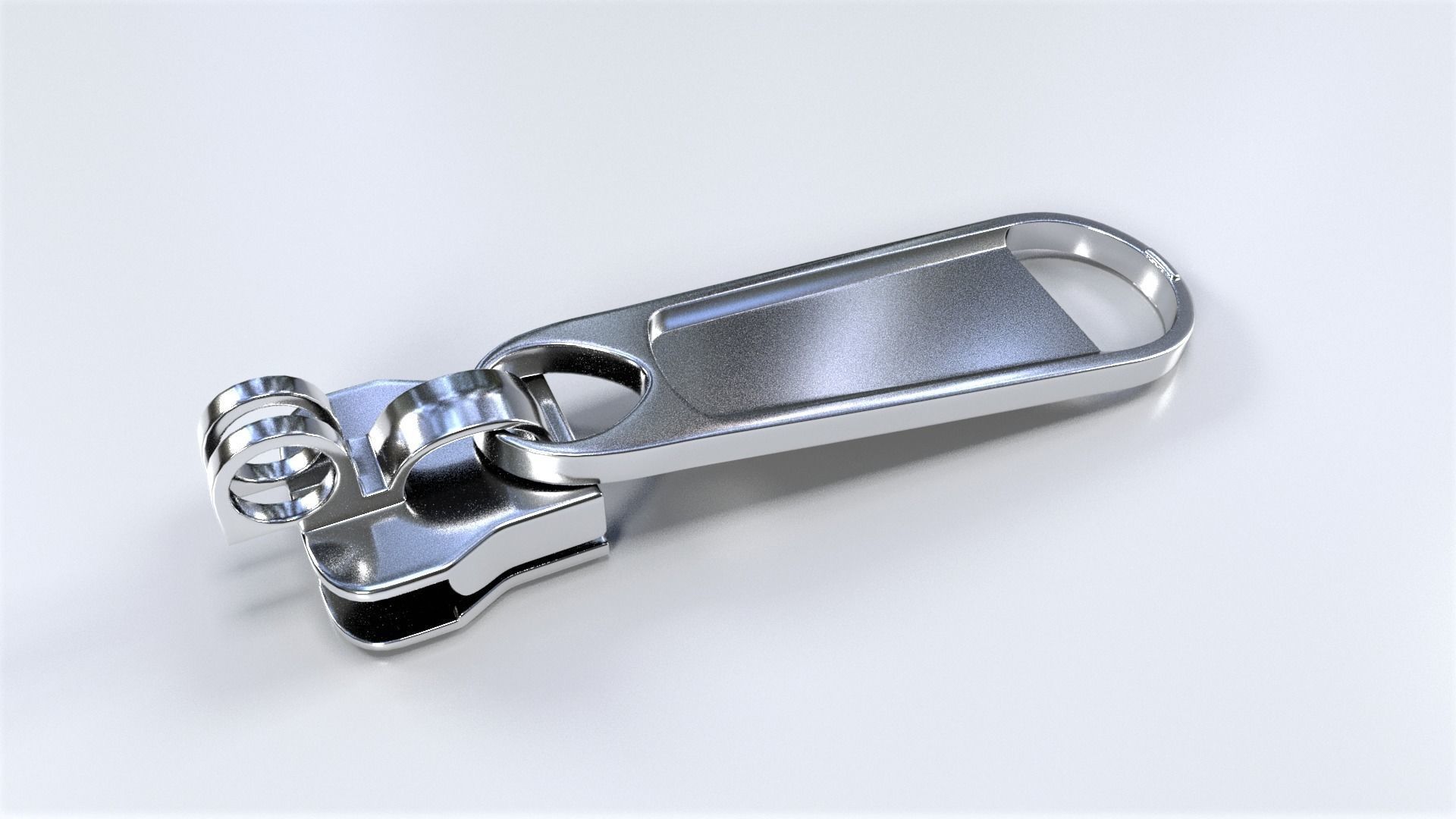 Zipper Puller with Slider 004 Free low-poly 3D model_8
