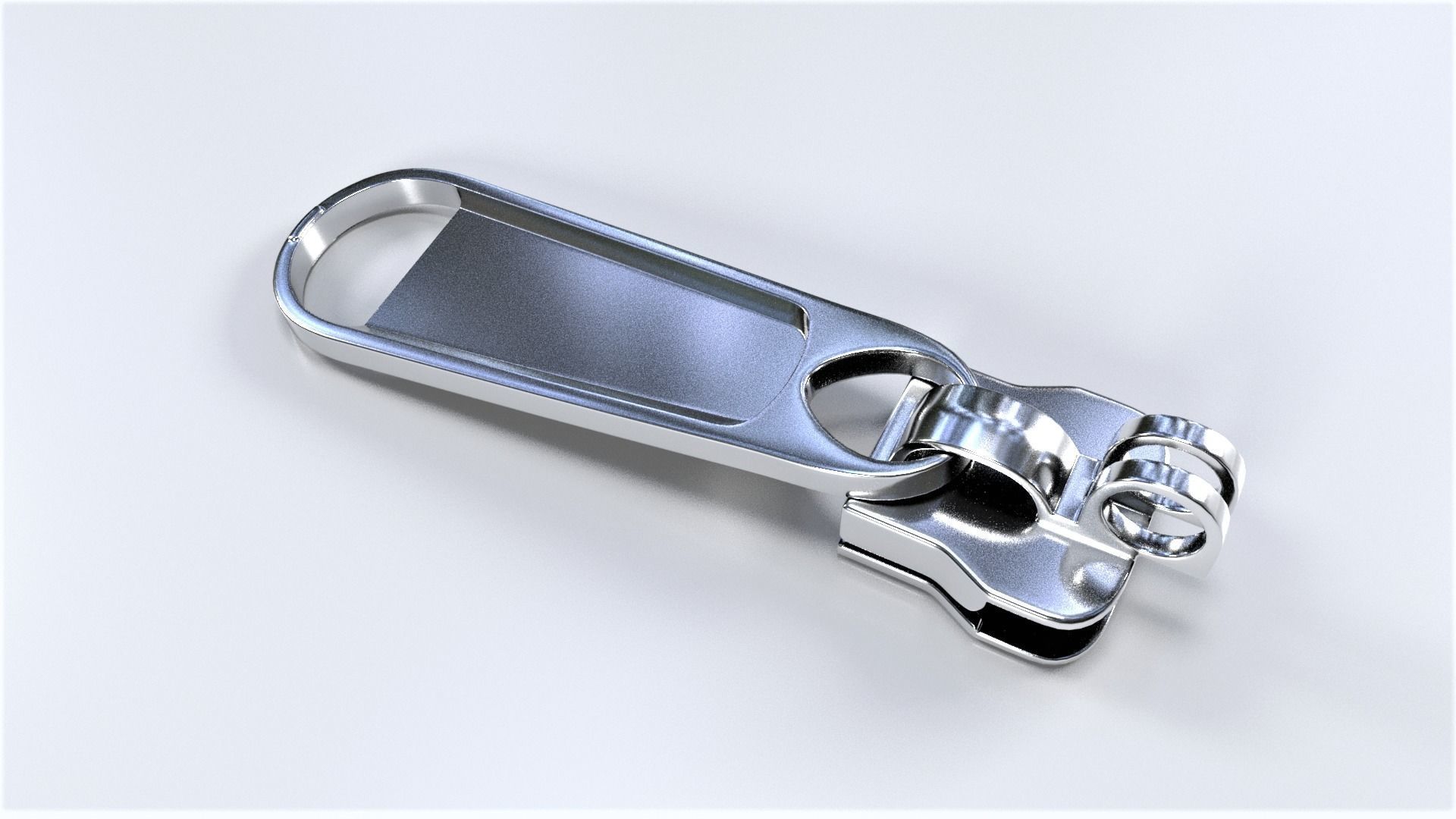 Zipper Puller with Slider 004 Free low-poly 3D model_7