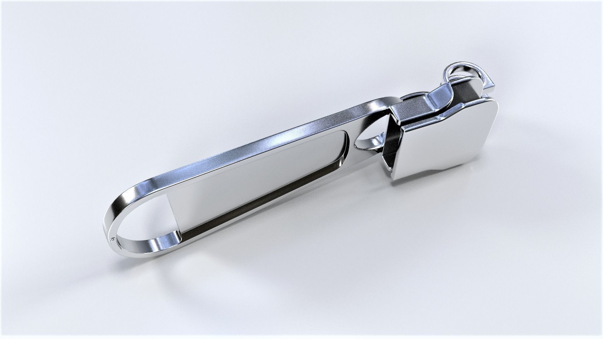 Zipper Puller with Slider 004 Free low-poly 3D model_2