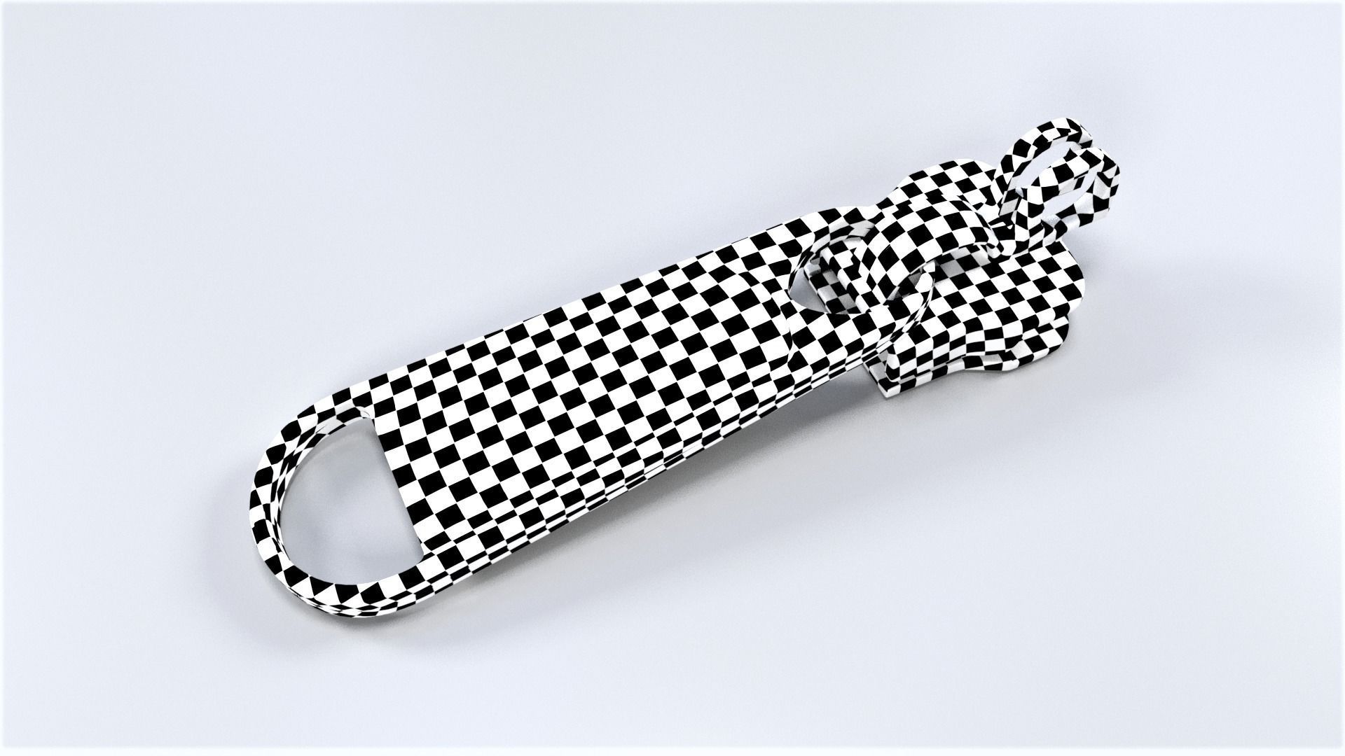 Zipper Puller with Slider 004 Free low-poly 3D model_10