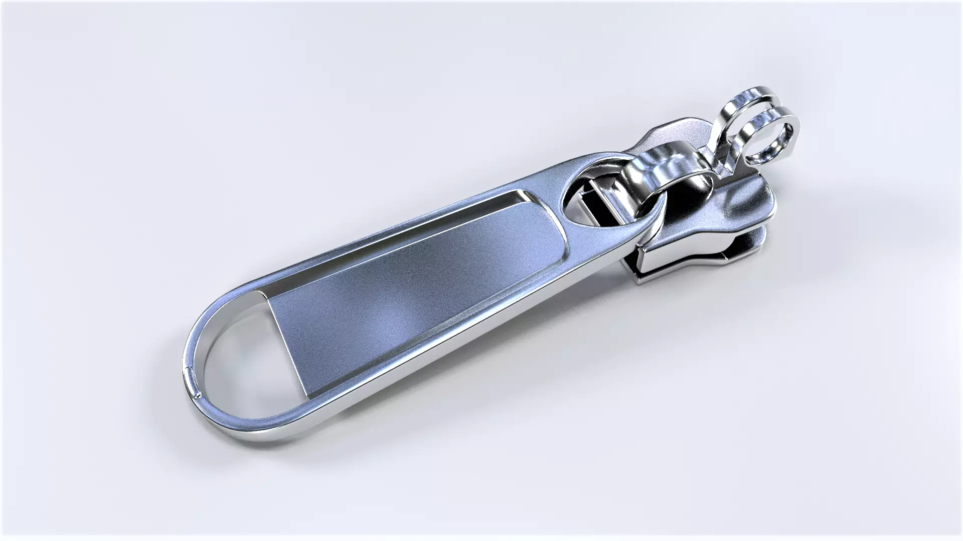 Zipper Puller with Slider 004 Free low-poly 3D model_0