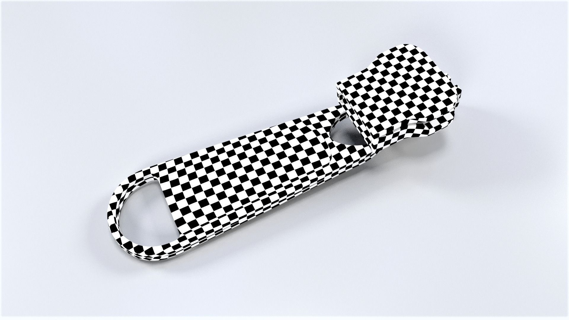 Zipper Puller with Slider 004 Free low-poly 3D model_9