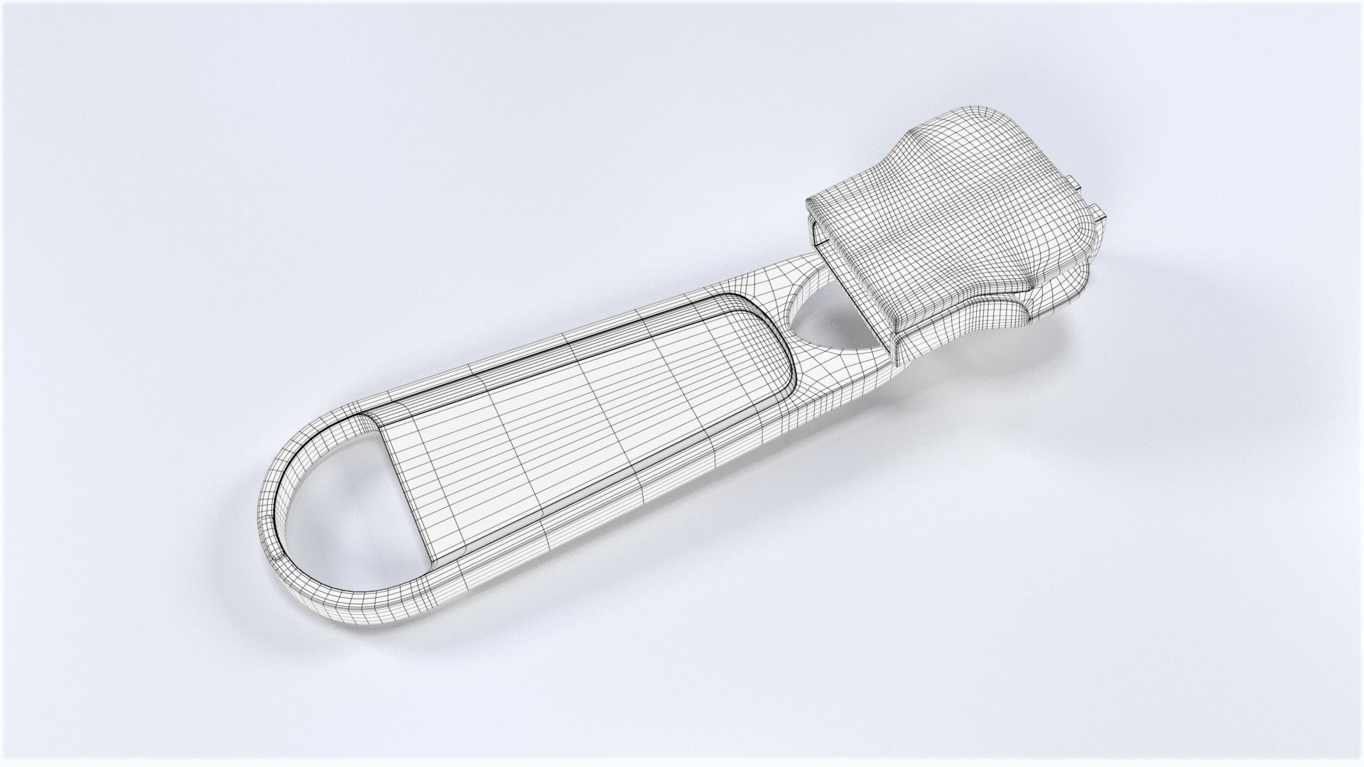Zipper Puller with Slider 004 Free low-poly 3D model_11