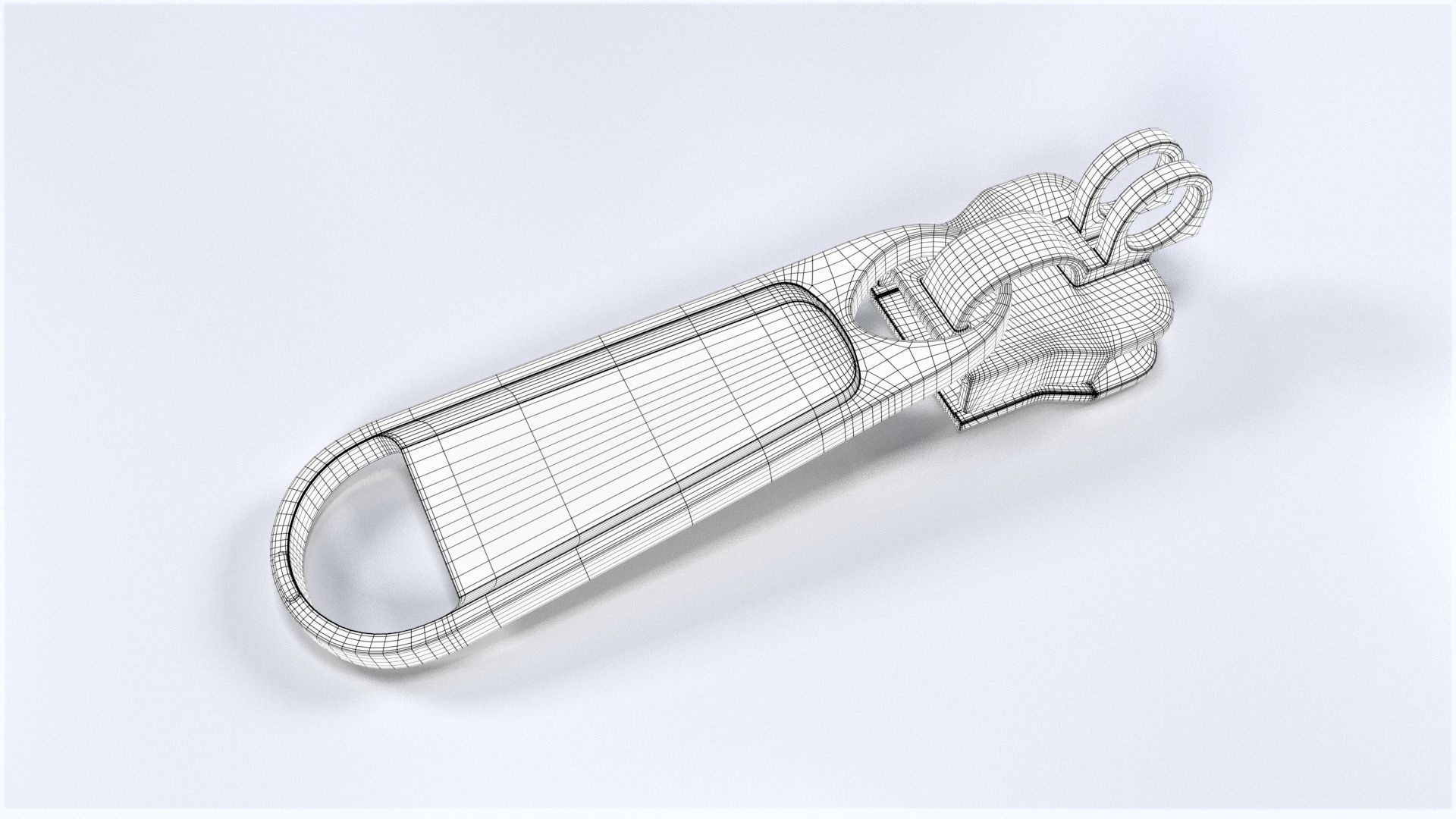 Zipper Puller with Slider 004 Free low-poly 3D model_12