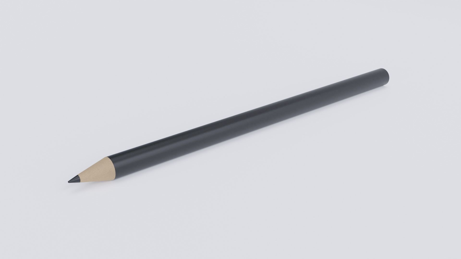 Pencil Crayon Set Low-poly 3D model_7