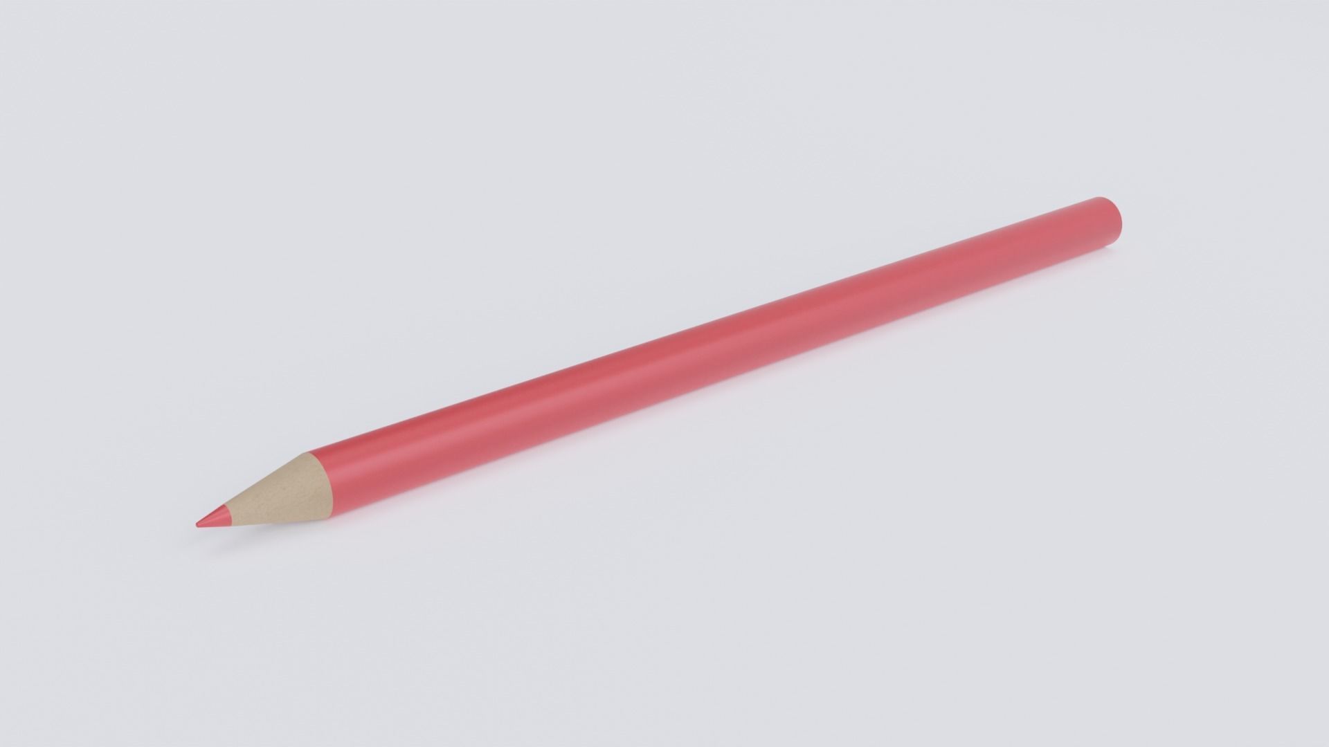 Pencil Crayon Set Low-poly 3D model_23