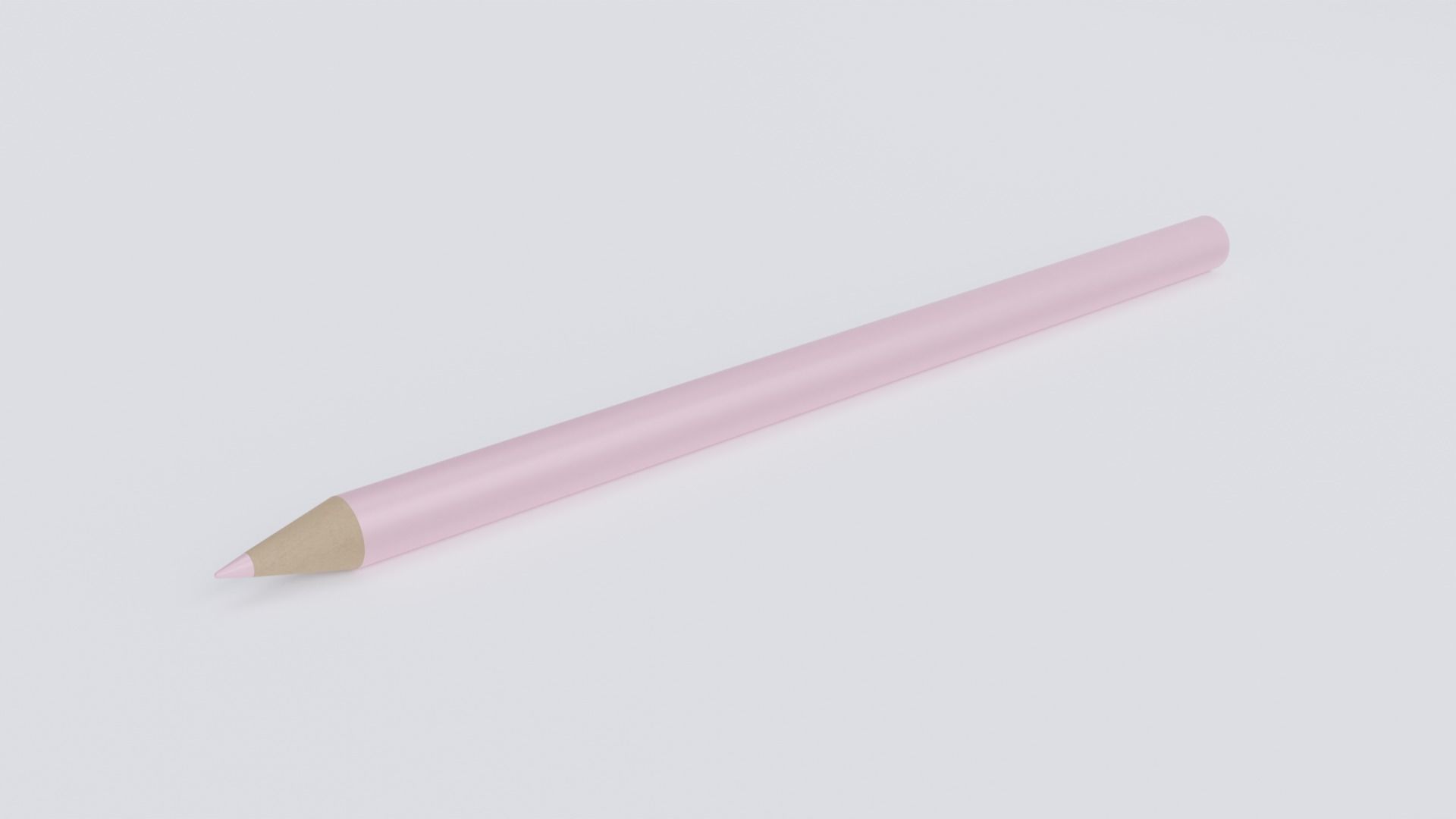 Pencil Crayon Set Low-poly 3D model_21