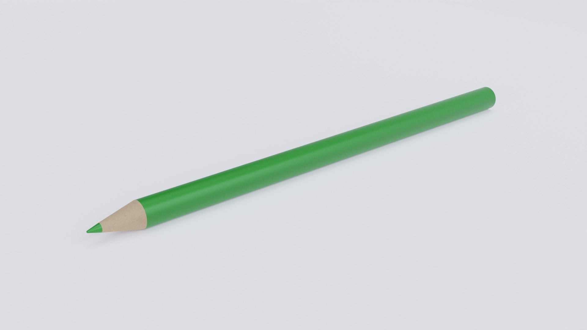 Pencil Crayon Set Low-poly 3D model_15