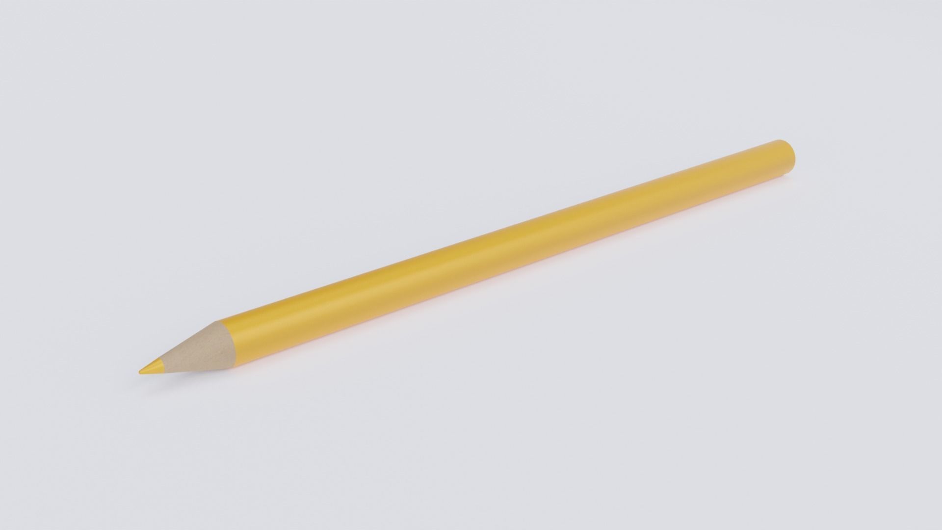 Pencil Crayon Set Low-poly 3D model_20