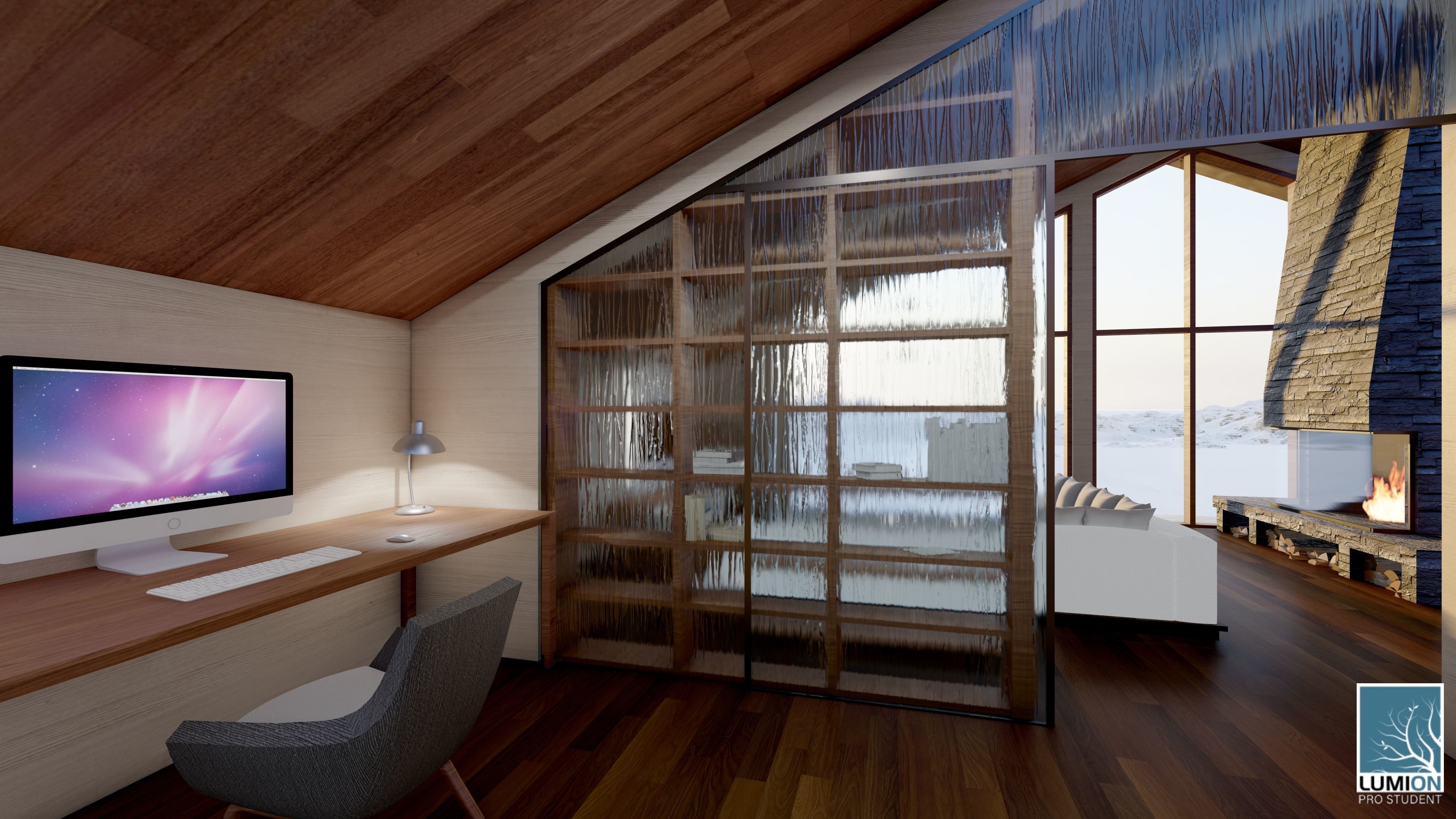 Mountain Villa Free 3D model_7