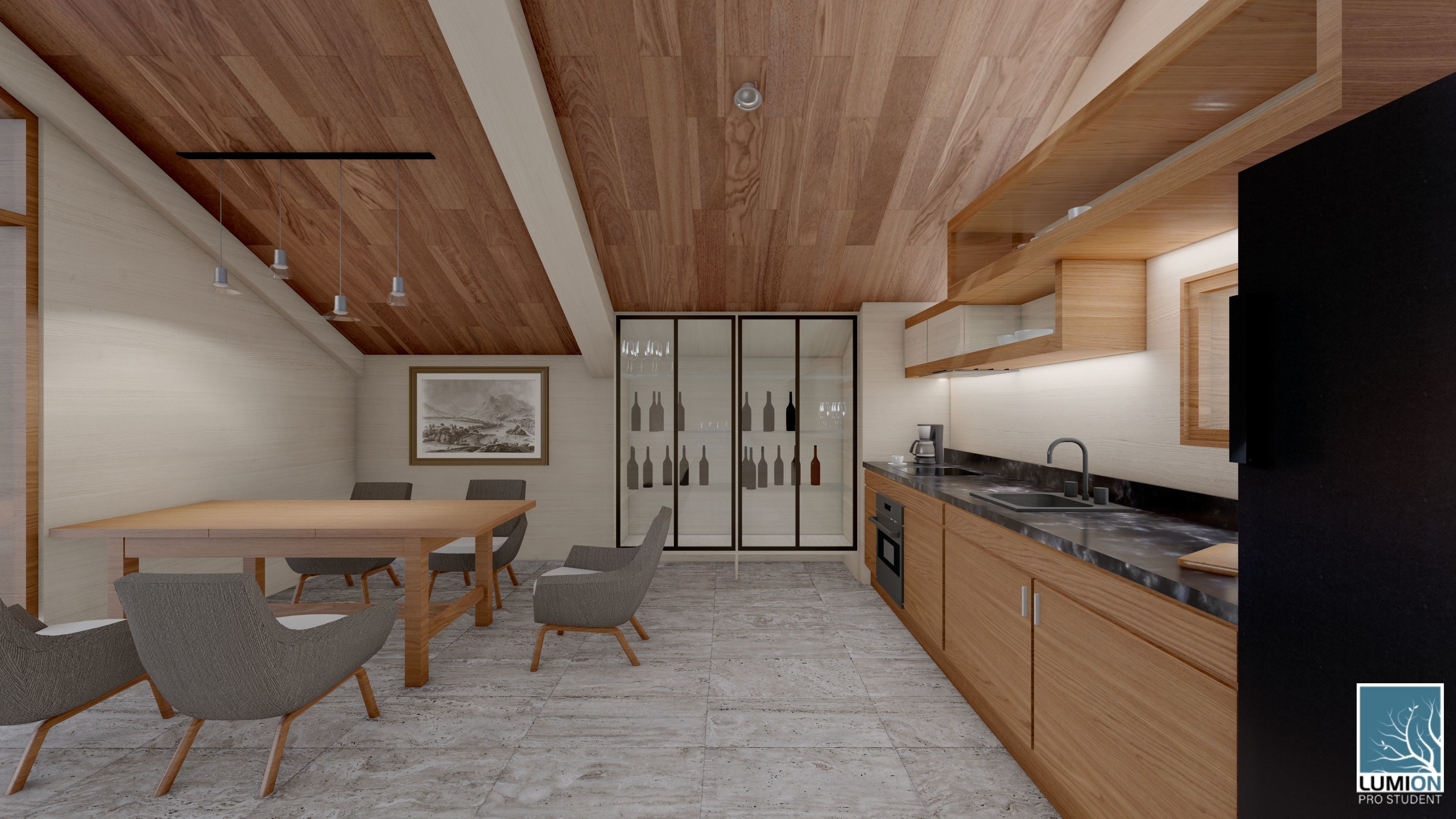 Mountain Villa Free 3D model_5