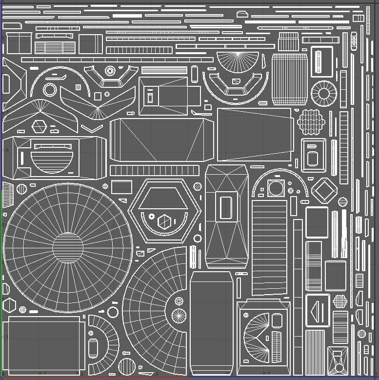 satellite spacecraft Low-poly 3D model_18
