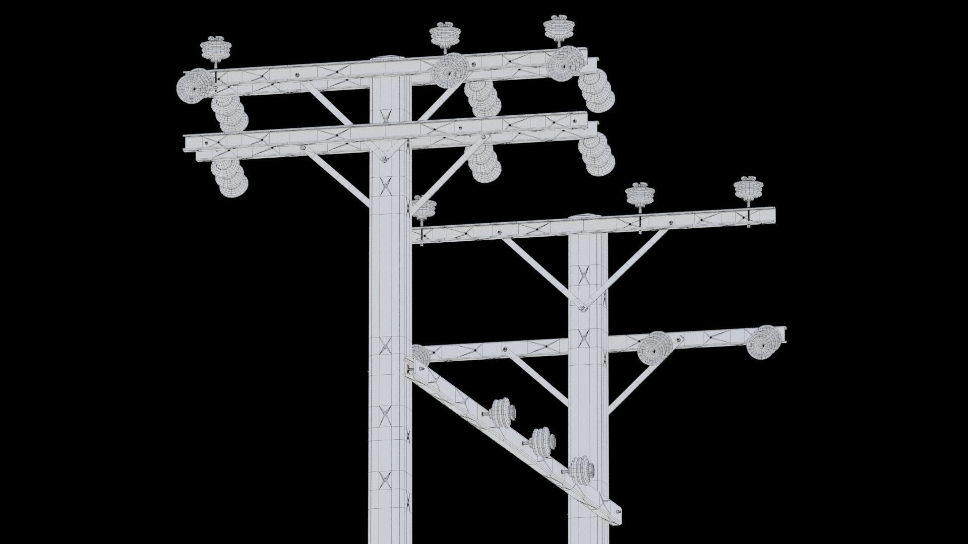 Electric pole 3D model_22