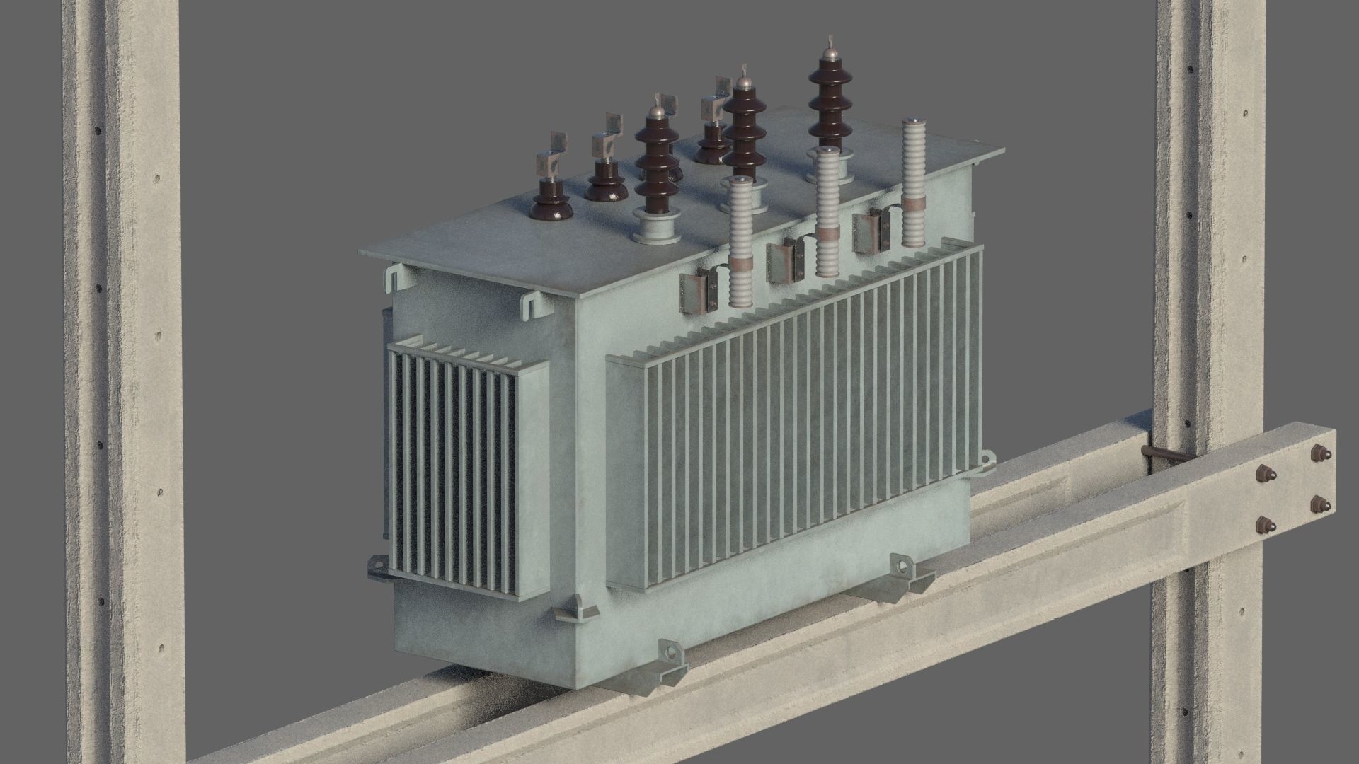 Electric pole 3D model_10