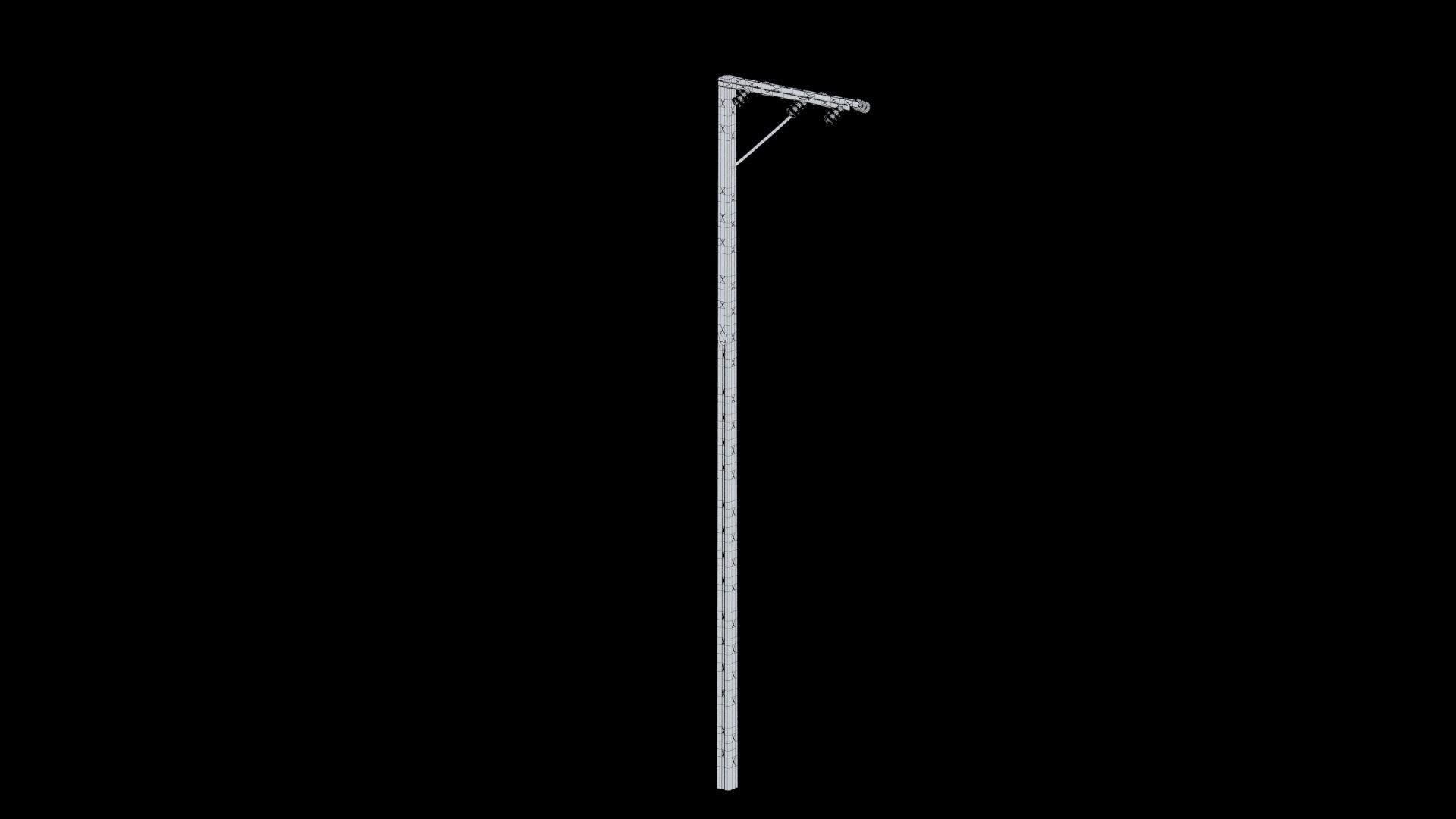 Electric pole 3D model_16