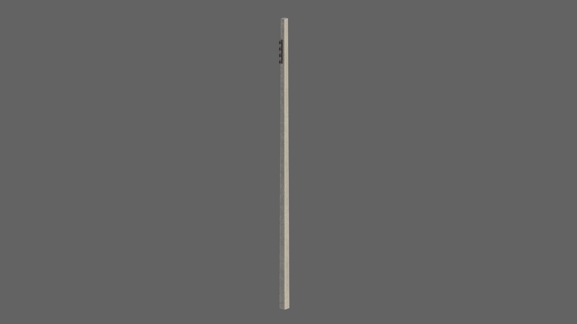 Electric pole 3D model_3