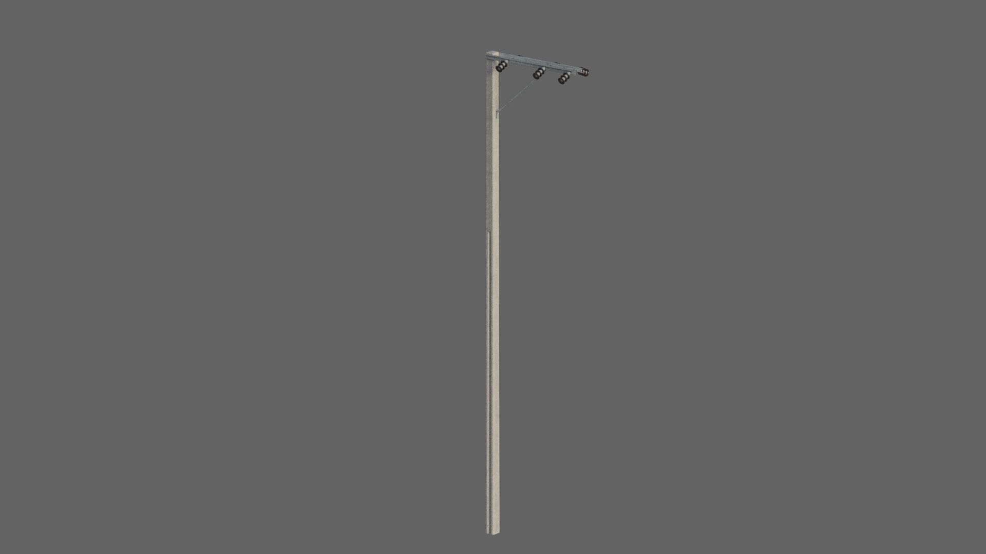 Electric pole 3D model_5