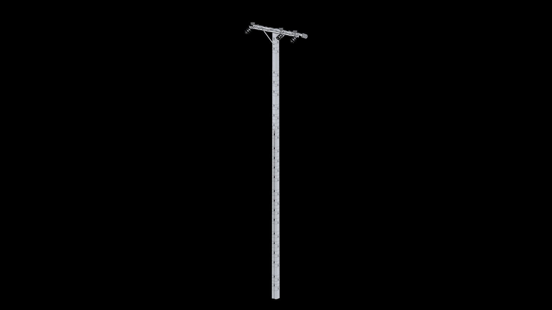 Electric pole 3D model_15