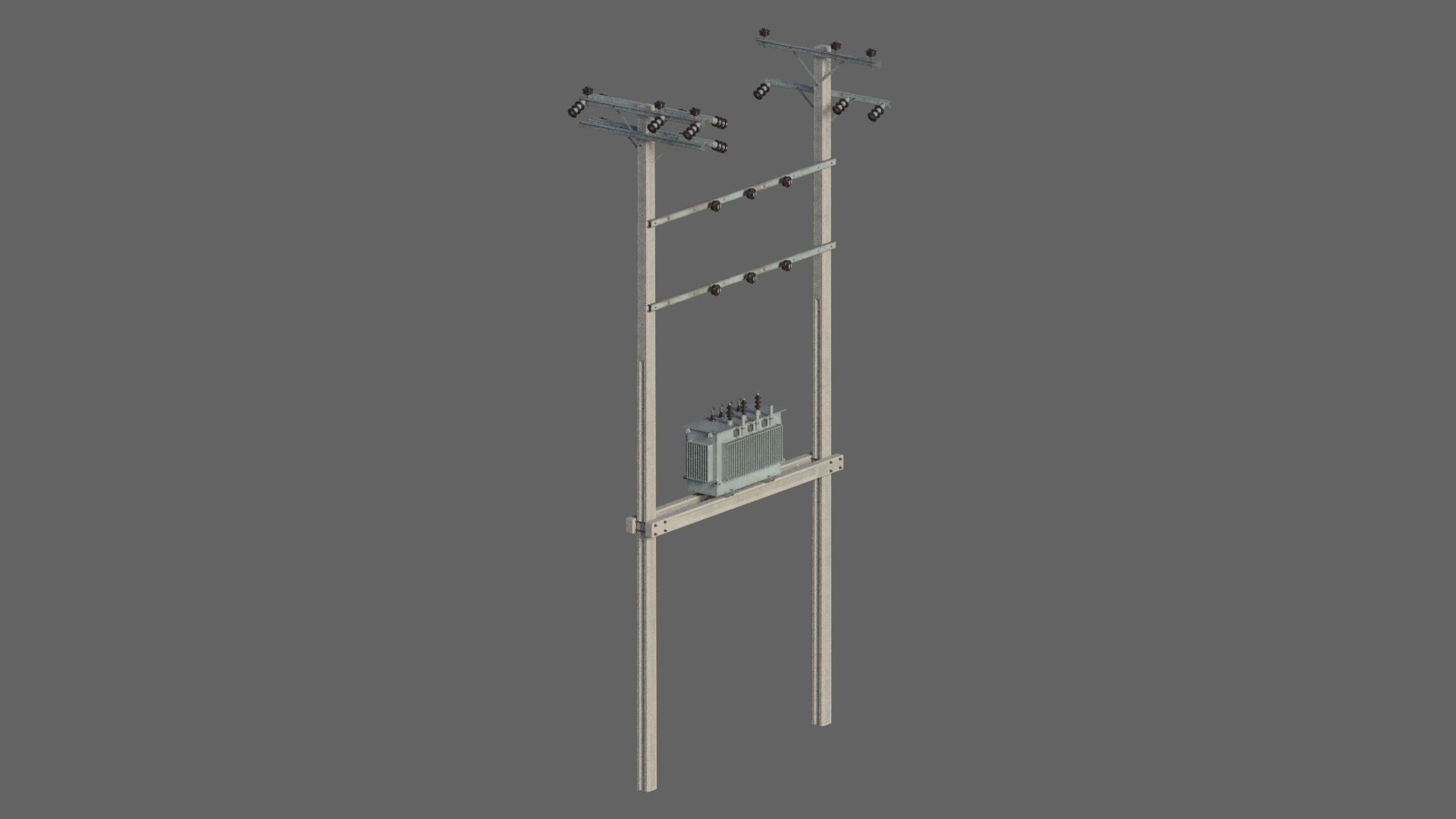 Electric pole 3D model_9
