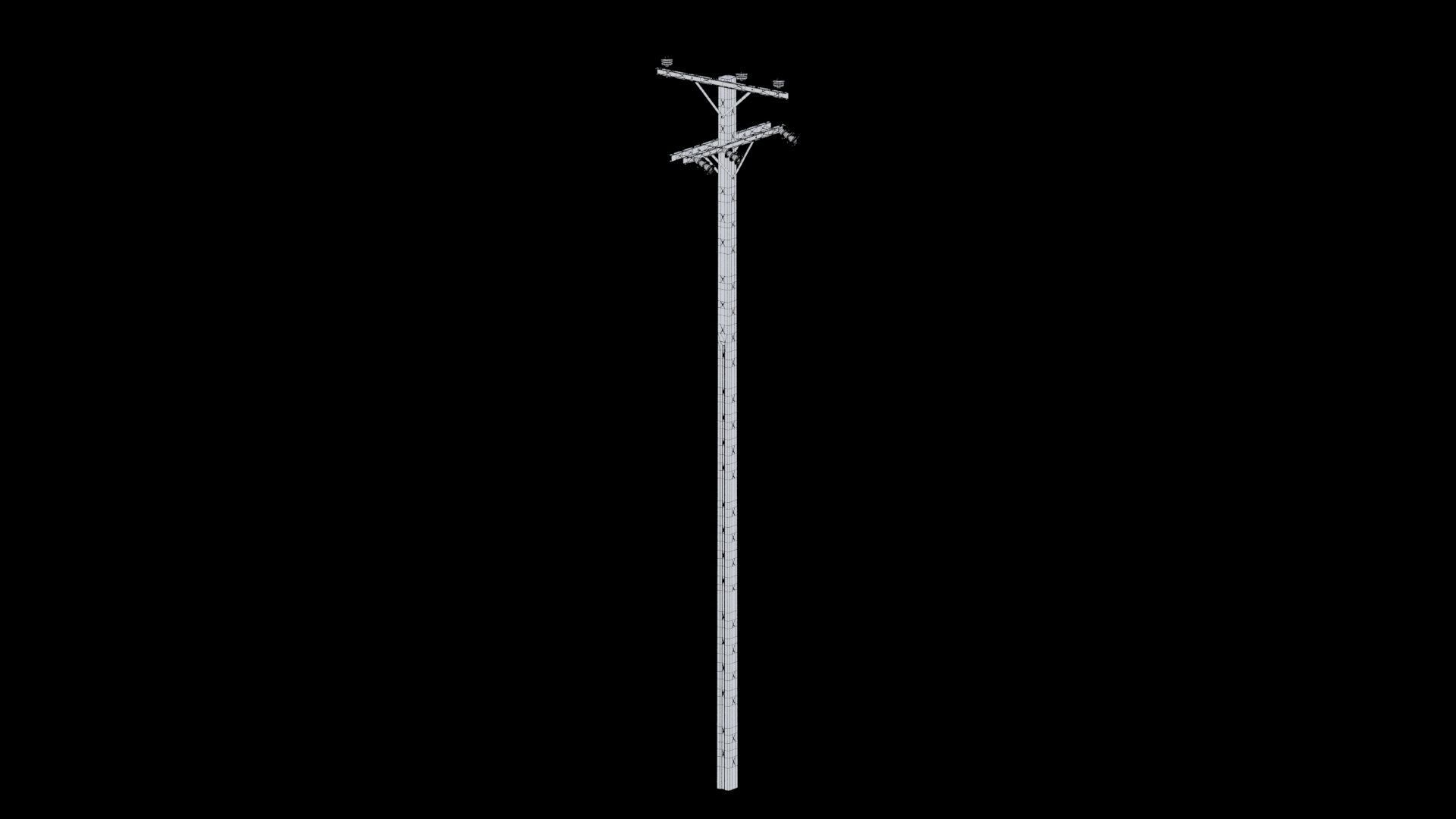 Electric pole 3D model_19