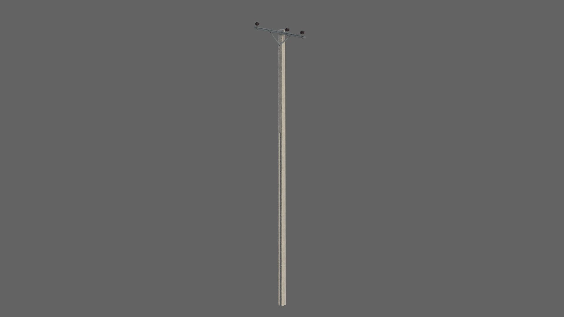 Electric pole 3D model_7